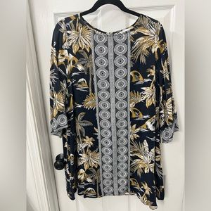 H&M Tunic Tropical Print size 14